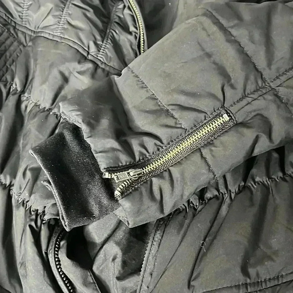 Prana Black Gold Quilted Jacket Size L - Picture 8 of 9